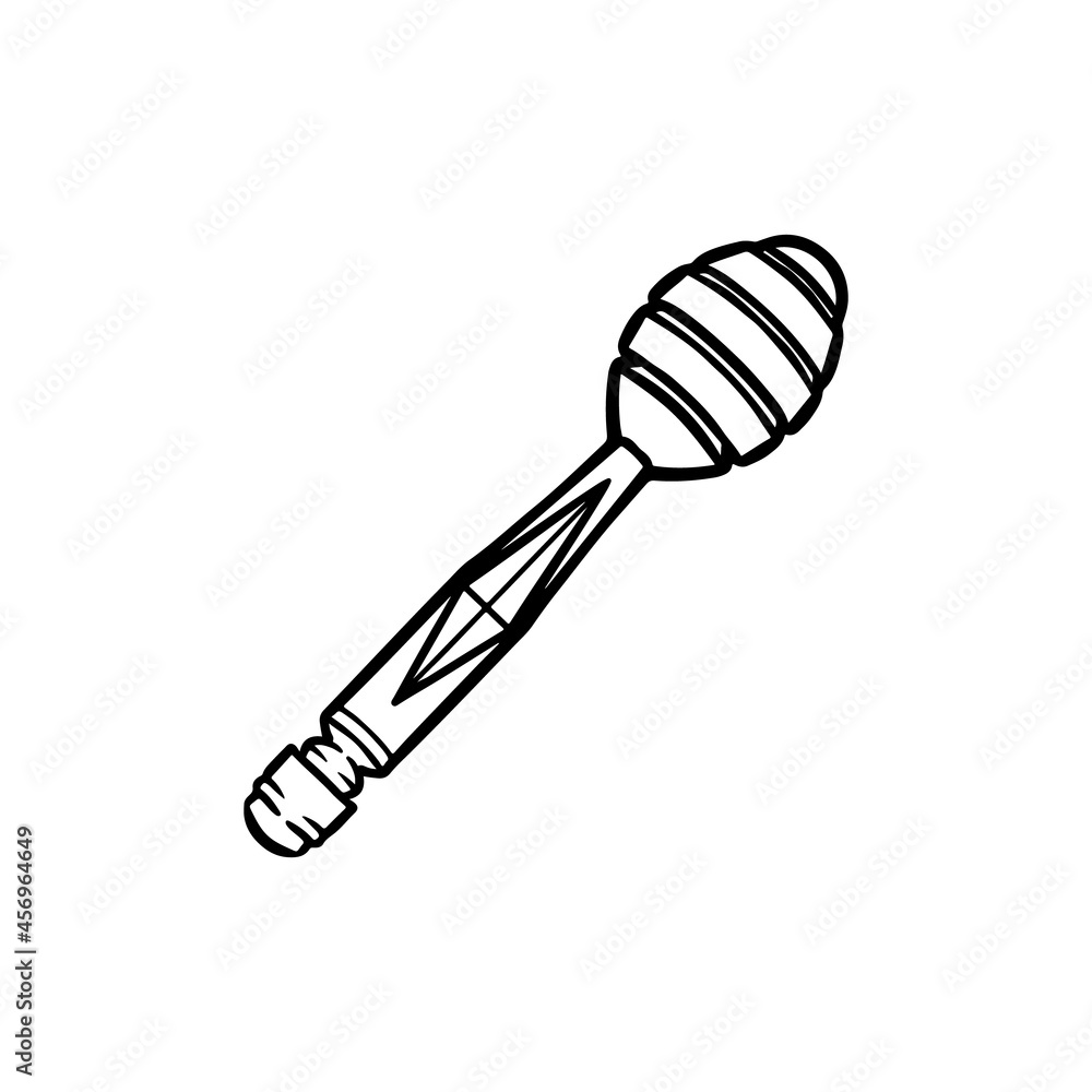 Honey hand drawn decorative icons with honey spoon isolated vector inl illustration Honey hand drawn decorative icons with honey spoon isolated vector inl illustration