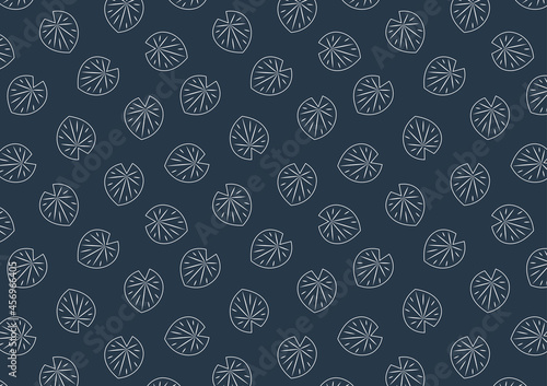 Lily pad pattern wallpaper. free space for text. background. Lily pad icon.