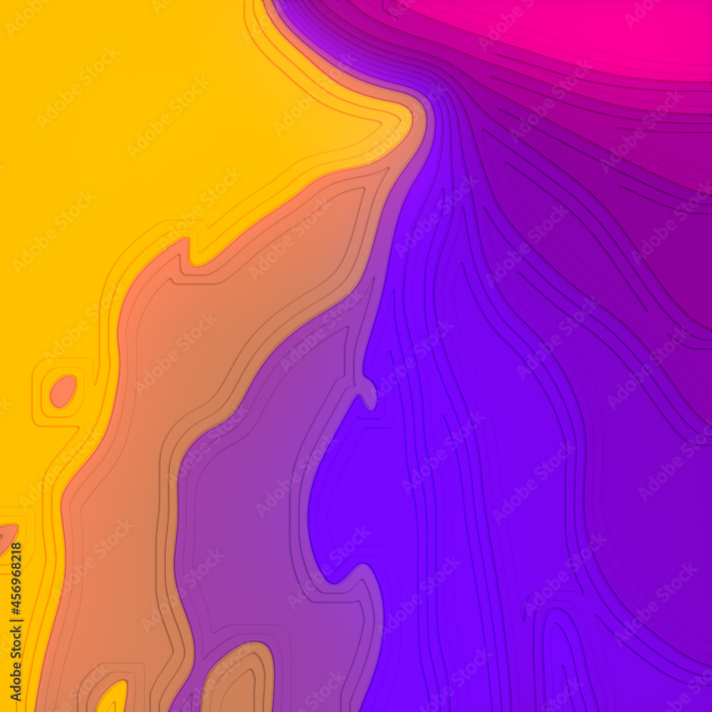 Colored isometric liquid background. Minimal flat design. 3d rendering digital illustration Colored isometric liquid background. Minimal flat design. 3d rendering digital illustration