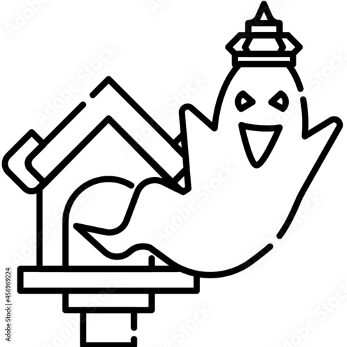 spirit from joss house line icon