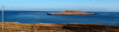 beach scenery on the isle of skye, scotland, uk