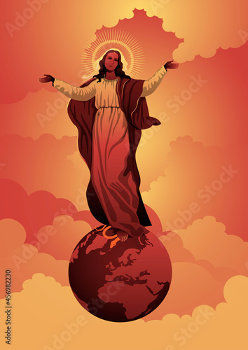 The Virgin Mary crushing the serpent