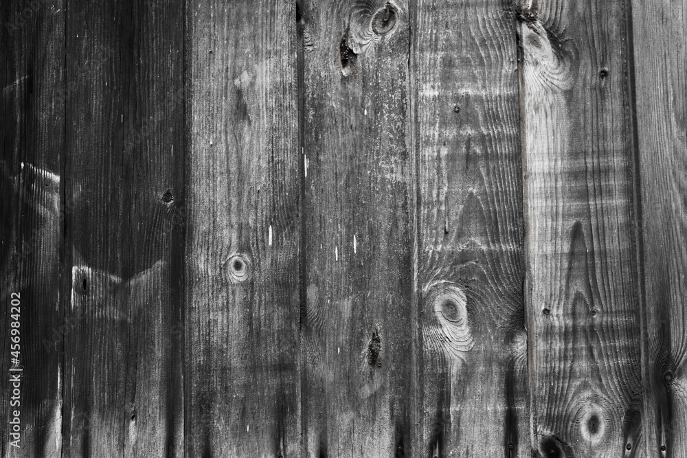 Obraz premium old black and white wood planks