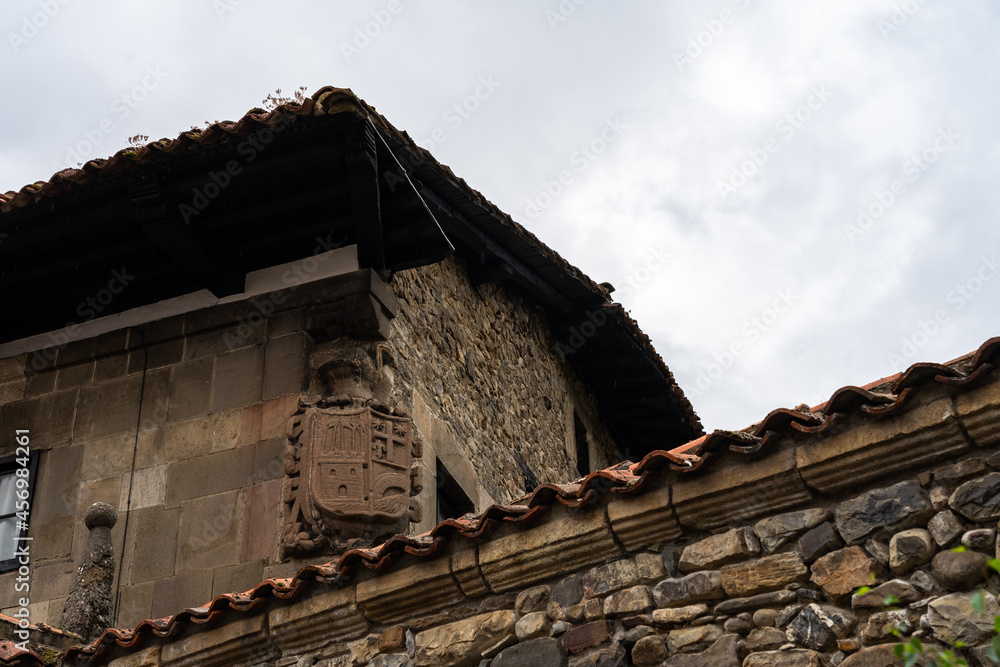 Obraz premium Potes village in Cantabria, Spain.