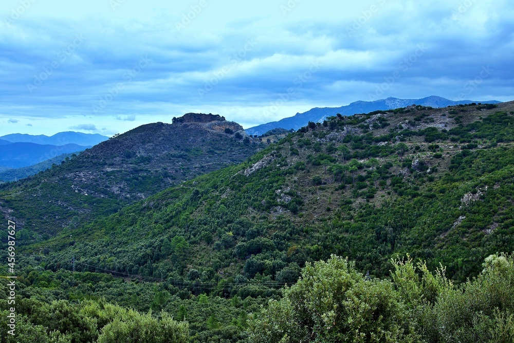 Corsica-outlook near the village  Castirla