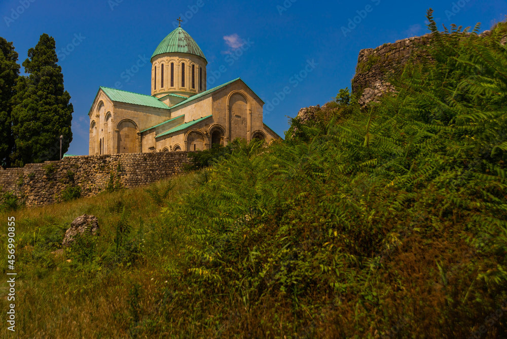 KUTAISI, GEORGIA: Bagrati Cathedral is an 11th-century cathedral in the city of Kutaisi, the Imereti region of Georgia.