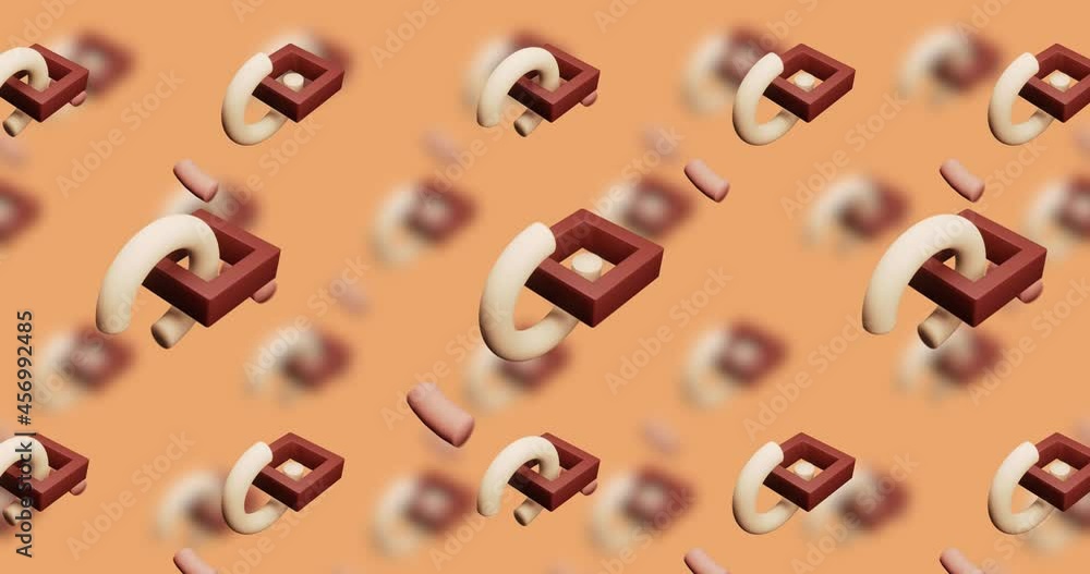Abstract Motion Pattern with Elements in the Background Abstract Motion Pattern with Elements in the Background