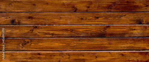 texture of old brown wood plank wall. background of wooden surface
