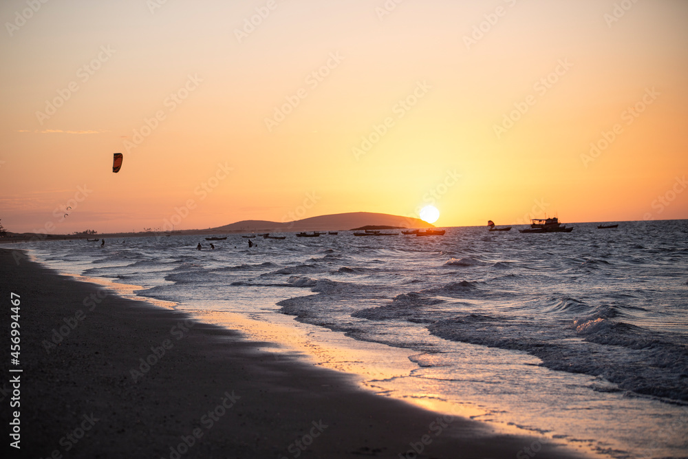 sunset at the beach