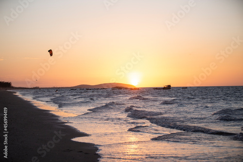 sunset on the beach