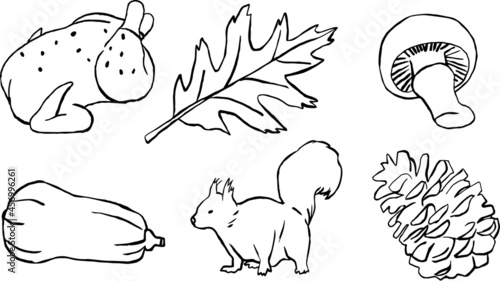 6 thanksgiving / autumn icons
