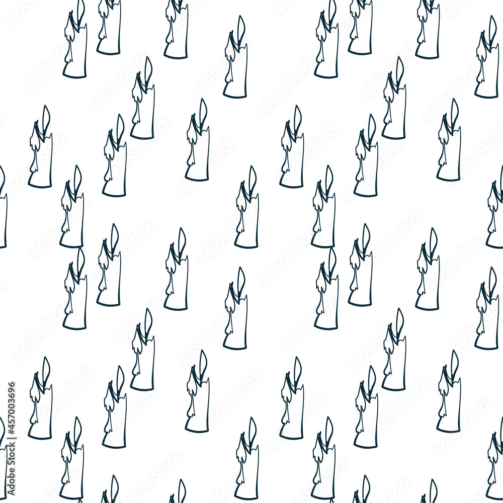 candle hallooween witch simple vector seamless pattern outline decorative candle hallooween witch simple vector seamless pattern outline decorative