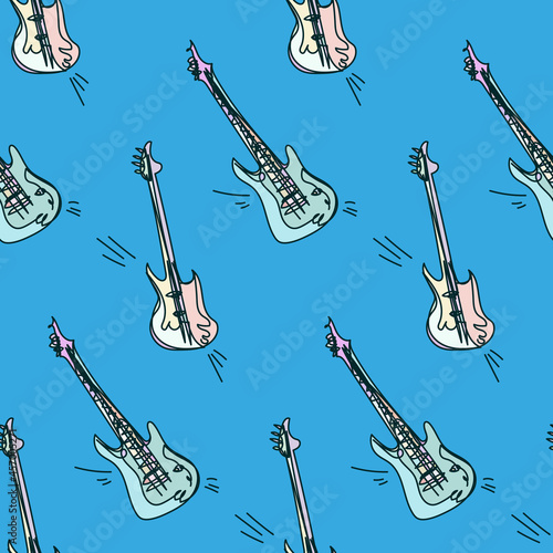 guitar sketch vector illustration isolated design element isolated