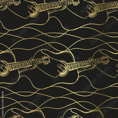 guitar sketch vector illustration isolated design element isolated