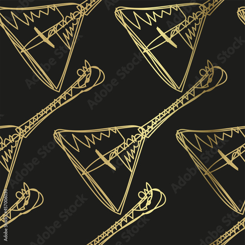 balalaika sketch vector illustration isolated design element isolated