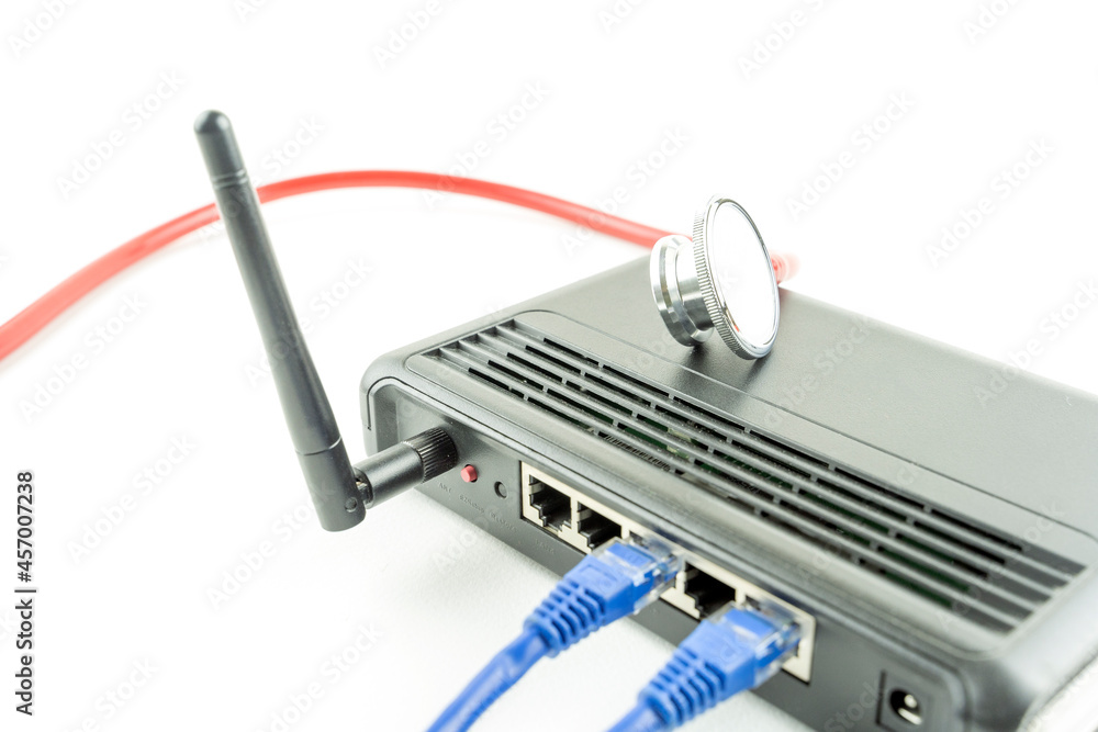 the stethoscope and the router. the concept of network security