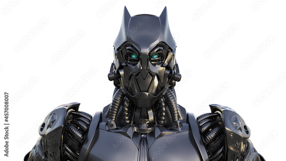 Mechanic Cyborg of background, 3d rendering Mechanic Cyborg of background, 3d rendering