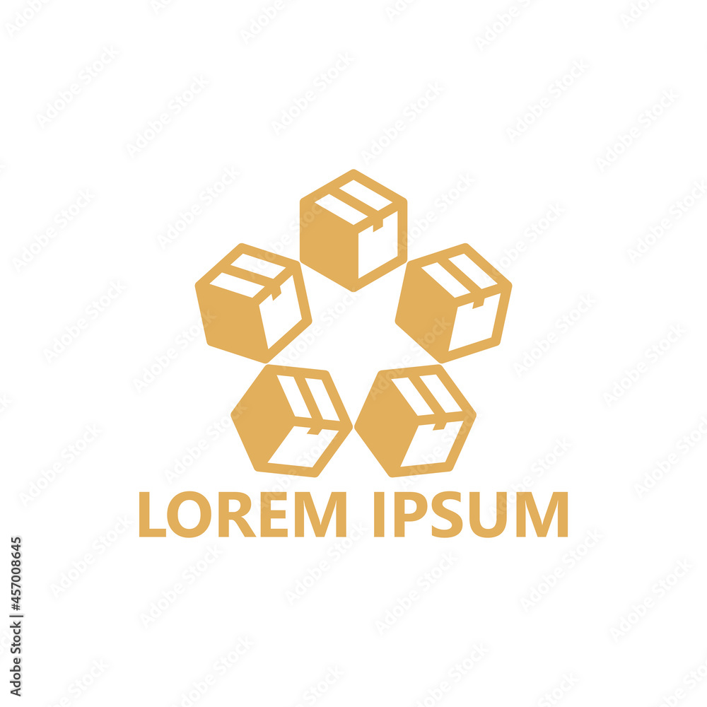 Star box, delivery logo template design Star box, delivery logo template design