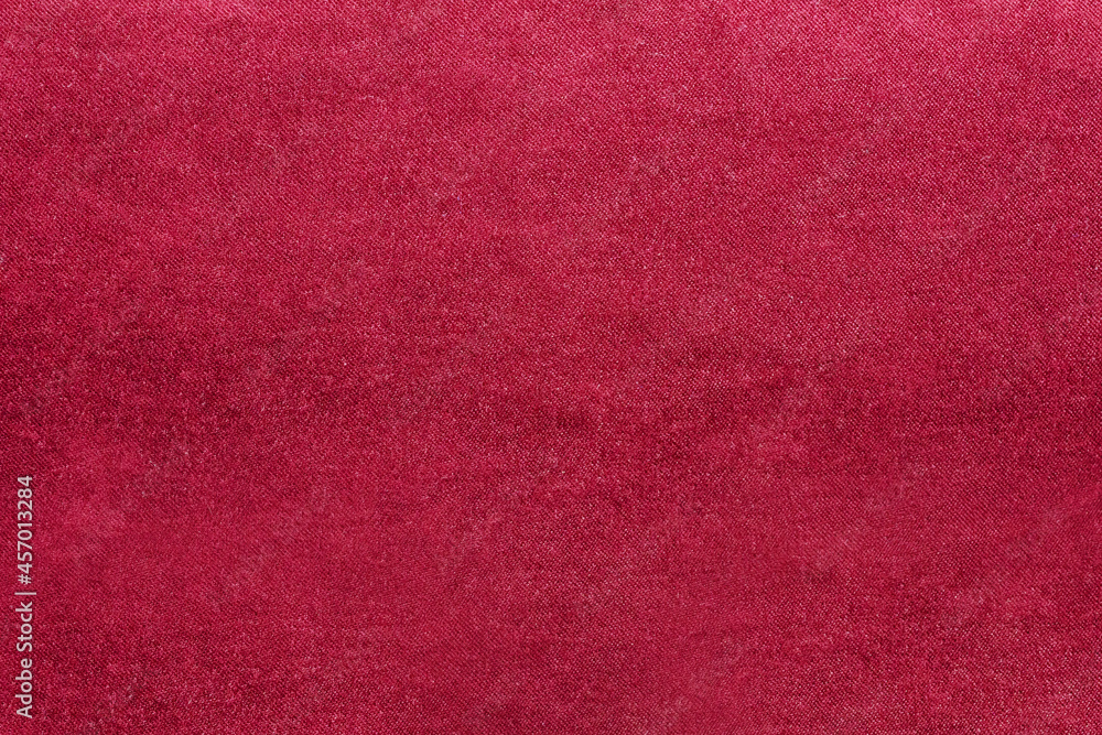 Fototapeta premium Texture backdrop photo of red colored cotton cloth.
