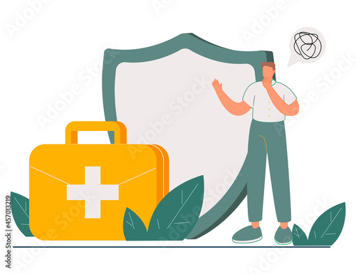 Employee health abstract concept vector illustration. Emotional burnout, occupational health, workplace safety, overload, injury prevention, labor condition, working environment abstract metaphor.