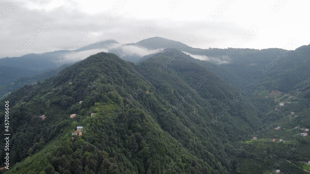 Naklejka premium landscape with clouds