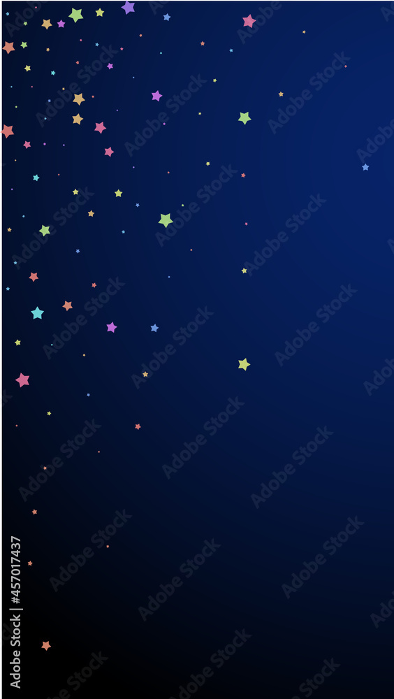Fototapeta premium Festive ravishing confetti. Celebration stars. Col
