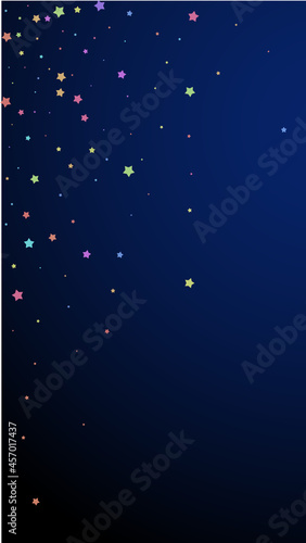 Festive ravishing confetti. Celebration stars. Col