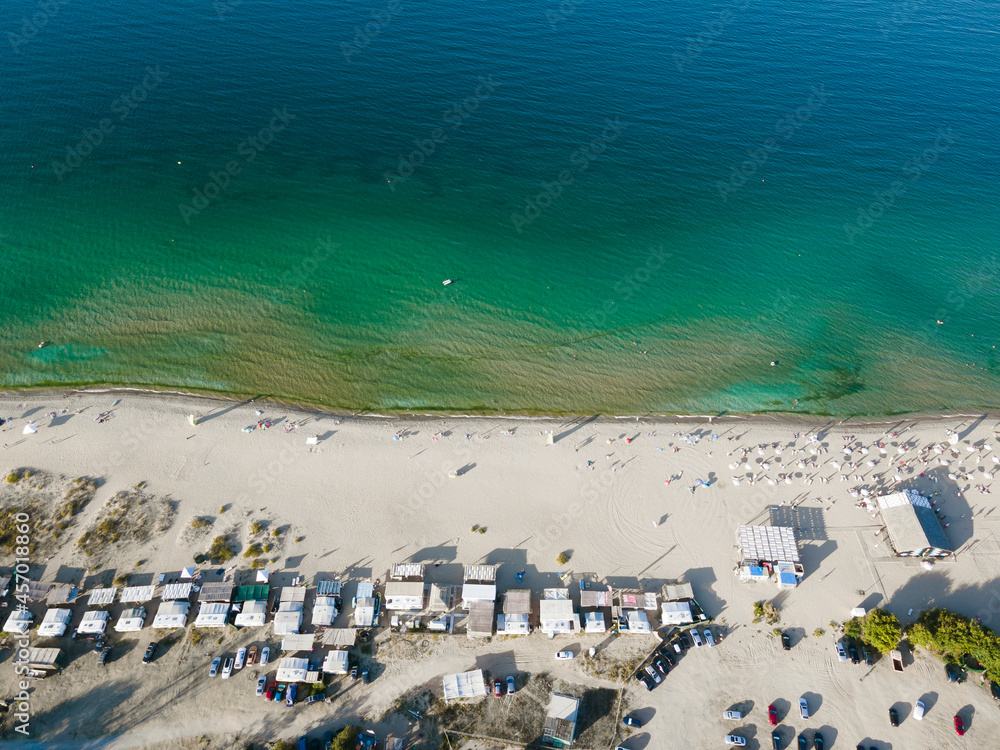Aerial view of Gradina (Garden) Beach near town of Sozopol, Bulgaria Aerial view of Gradina (Garden) Beach near town of Sozopol, Bulgaria