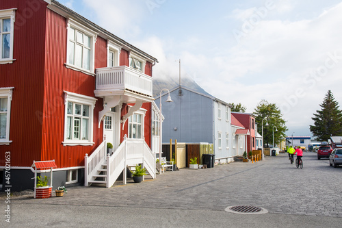 Town of Isafjordur in the Westfjords in Iceland photo