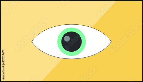 Eye icon in a beautiful professional frame