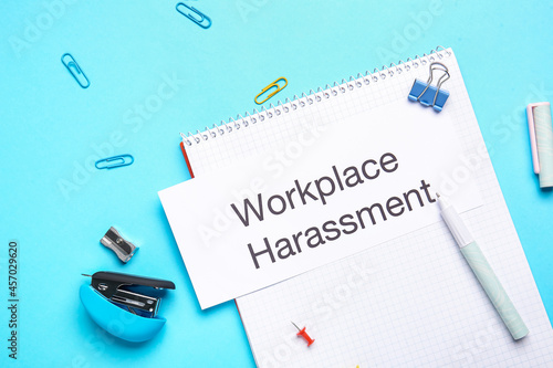 Paper with text WORKPLACE H...