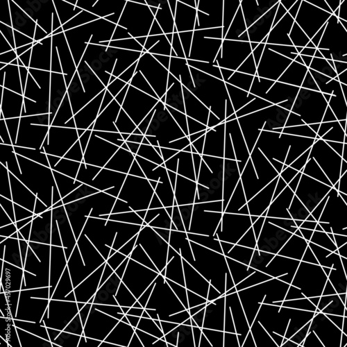 tossed pick up sticks 4 ways vector repeat seamless pattern.