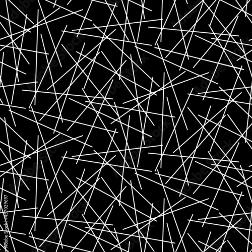 tossed pick up sticks 4 ways vector repeat seamless pattern.