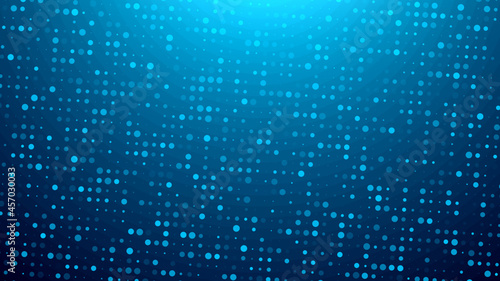 Abstract dot blue green pattern gradient texture technology background.