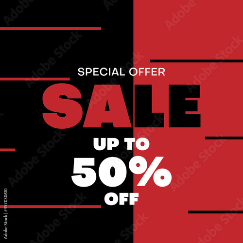 sale banner background with classic style