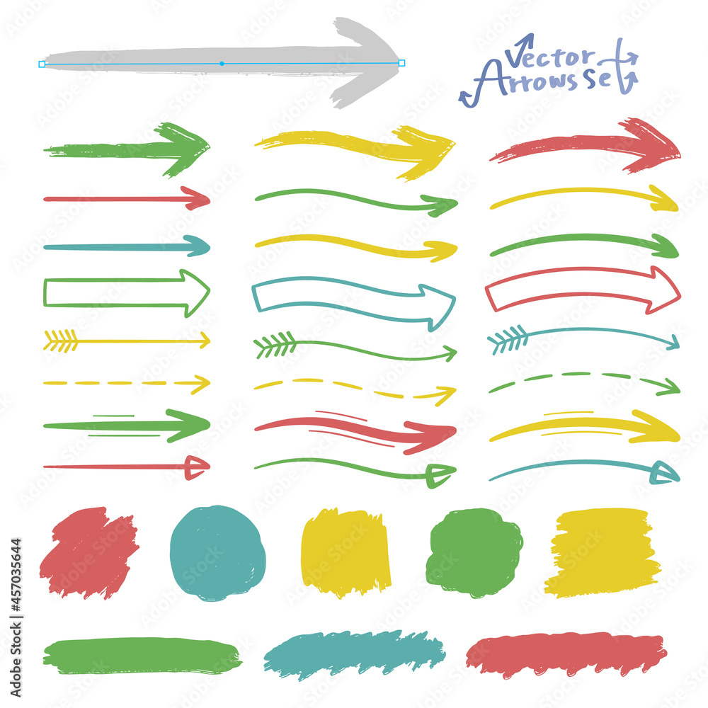 手描き風 様々な矢印とアブストラクトオブジェクトのベクターイラストセット ブラシ登録済み Stock Vector Adobe Stock 手描き風 様々な矢印とアブストラクトオブジェクトのベクターイラストセット ブラシ登録済み Stock Vector Adobe Stock