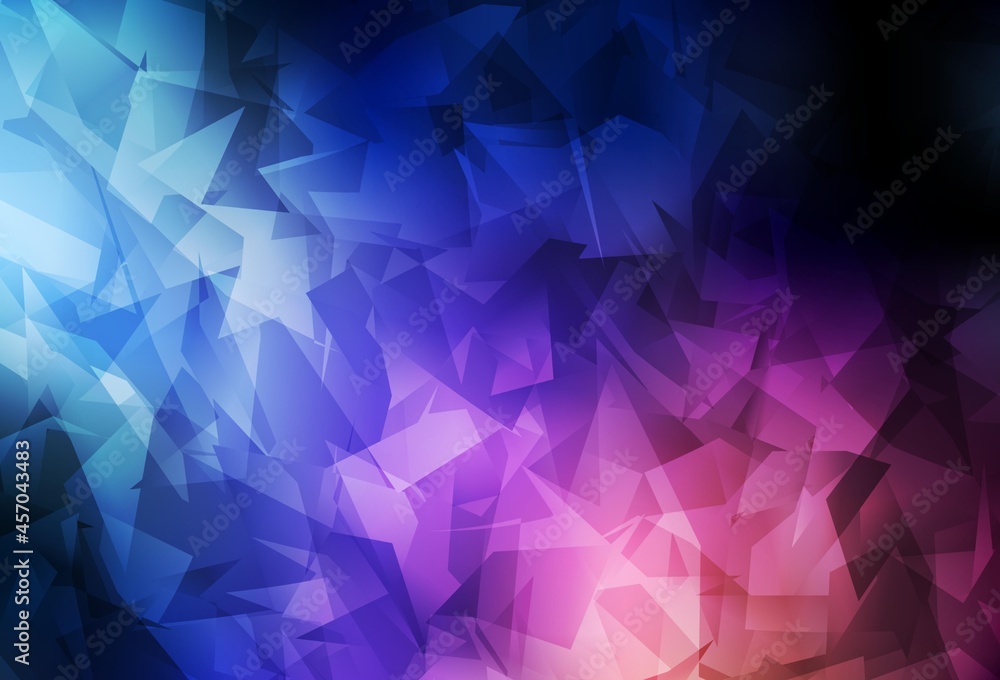 Dark Blue, Red vector abstract polygonal pattern. Dark Blue, Red vector abstract polygonal pattern.