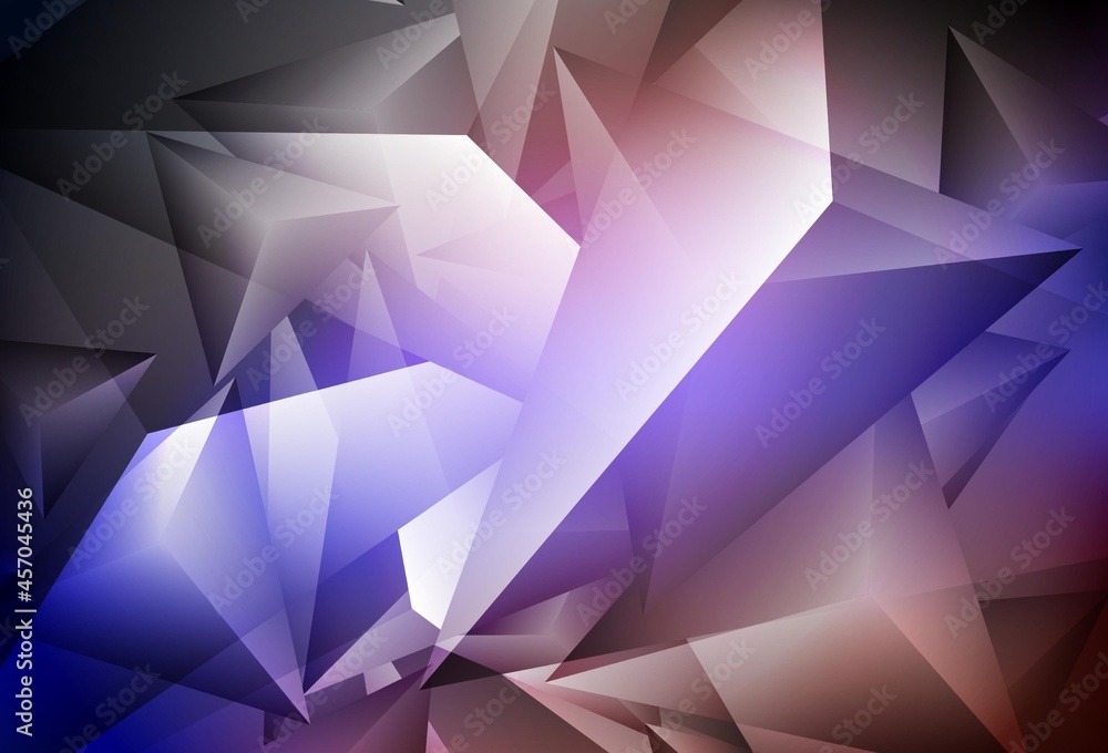 Dark Blue, Red vector background with triangles. Dark Blue, Red vector background with triangles.