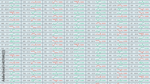 Fictional stock market tick...