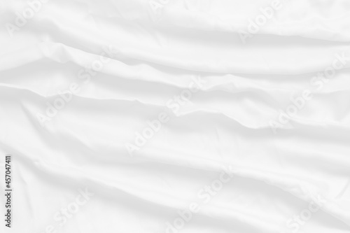 Fototapeta Naklejka Na Ścianę i Meble -  white cloth background soft wrinkled fabric patrem and surface