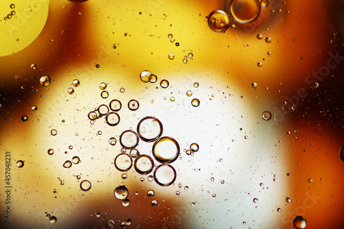 Macro shot of water bubbles 