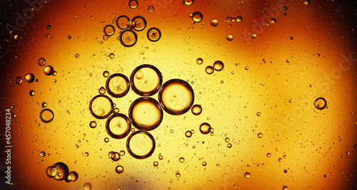 Macro shot of water bubbles 