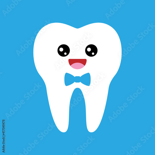 Vector Male Tooth Character Illustration