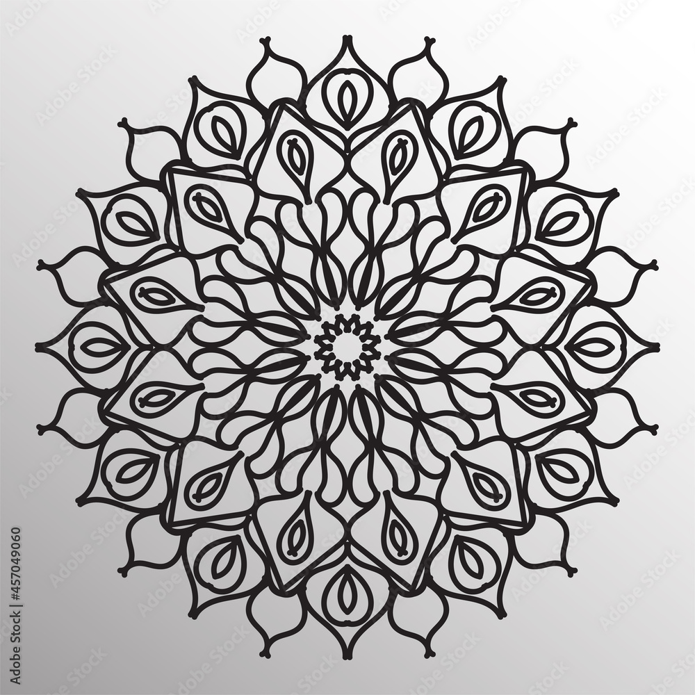 Fototapeta premium Original Retro Indian Mandala Elements