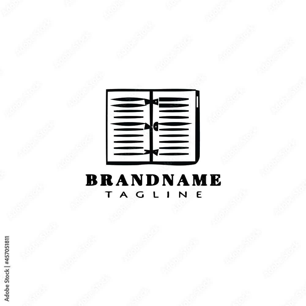 unique block notes logo cartoon icon design template simple isolated vector illustration unique block notes logo cartoon icon design template simple isolated vector illustration