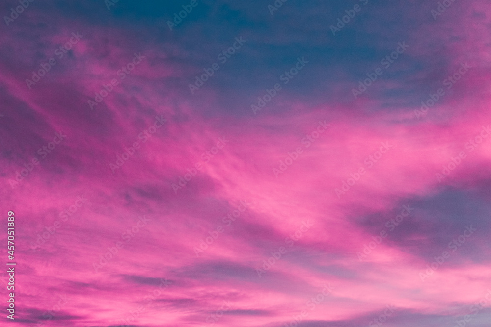 city clouds horizon magenta sky background texture abstract color colors psycho fire height Bolivia La Paz - obrazy, fototapety, plakaty 