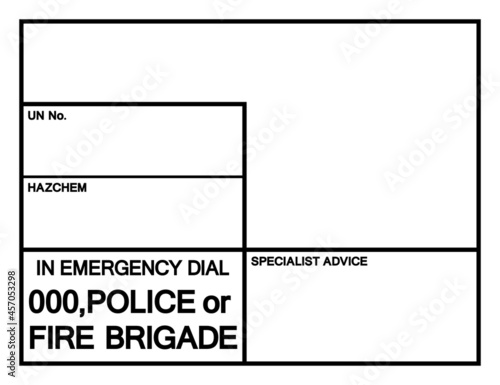 Blank Emergency Information Panel Symbol Sign, Vector Illustration, Isolate On White Background, Label .EPS10