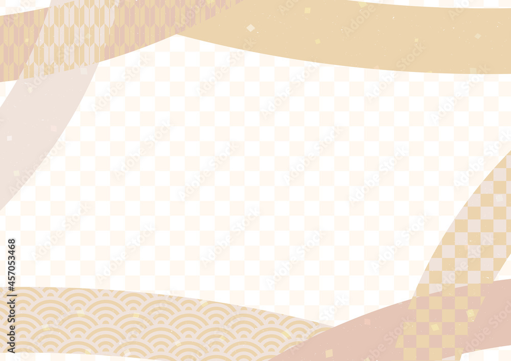 和の模様のお正月背景