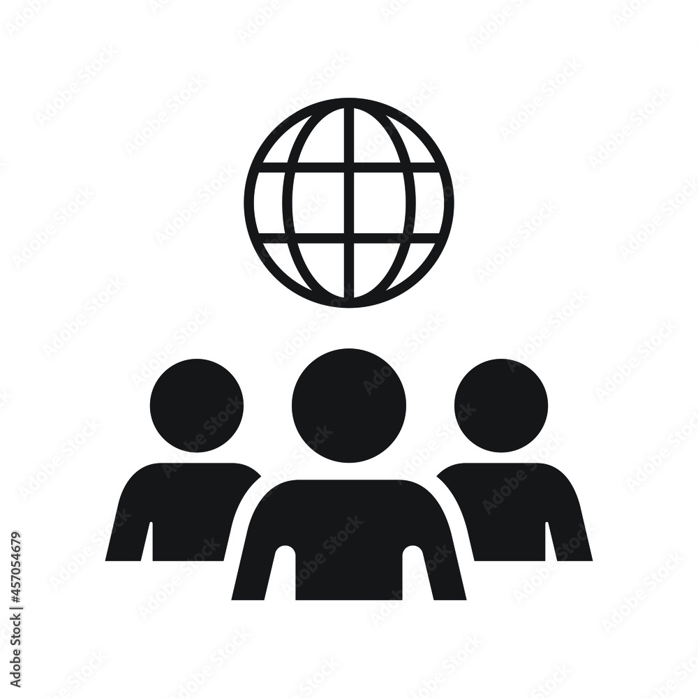 Global governance icon design vector illustration Global governance icon design vector illustration