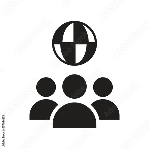 Global governance icon design vector illustration